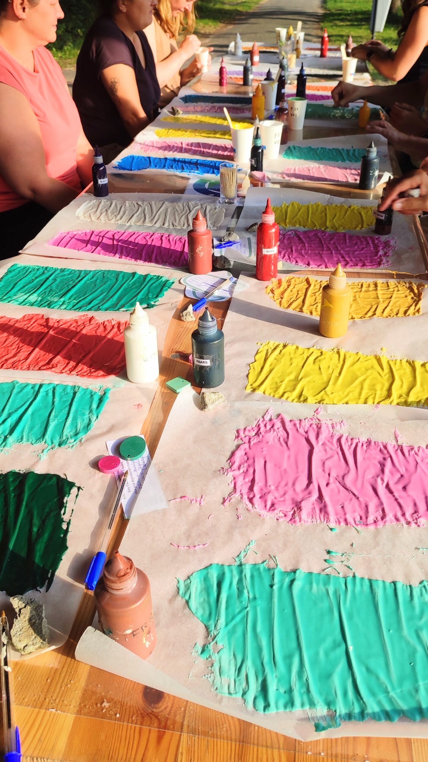 Terrazzo workshop zomerbar Fonk Workshops Brugge West Vlaanderen