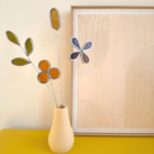 Glas in lood workshop glazen bloemen boeket Creatieve workshops West-Vlaanderen Torhout Fonk Workshops