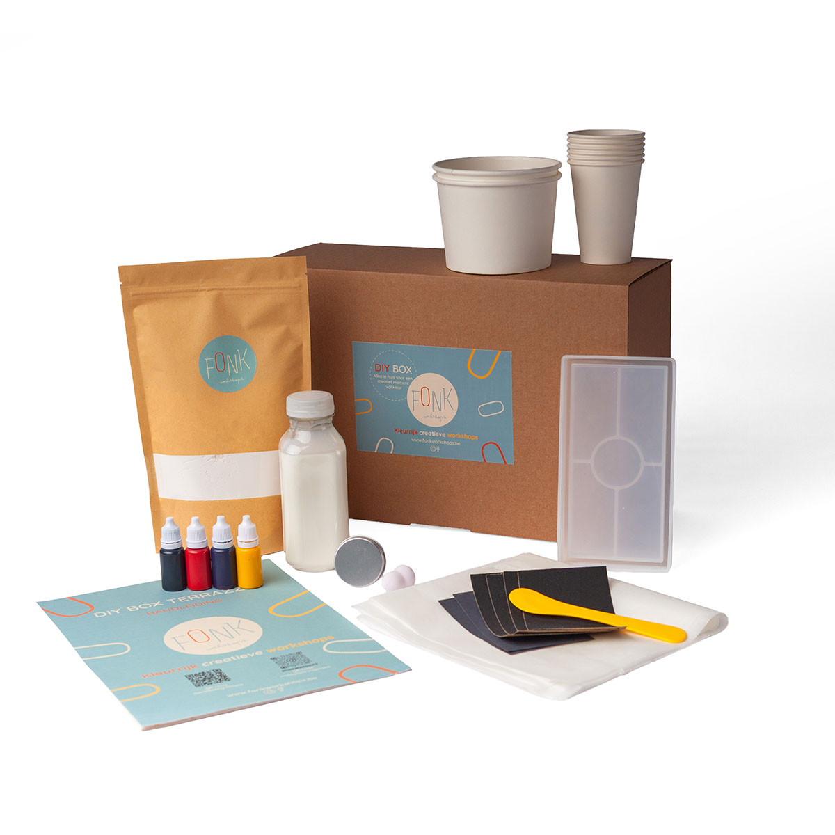 DIY terrazzo box- creatieve box- Fonk Workshops
