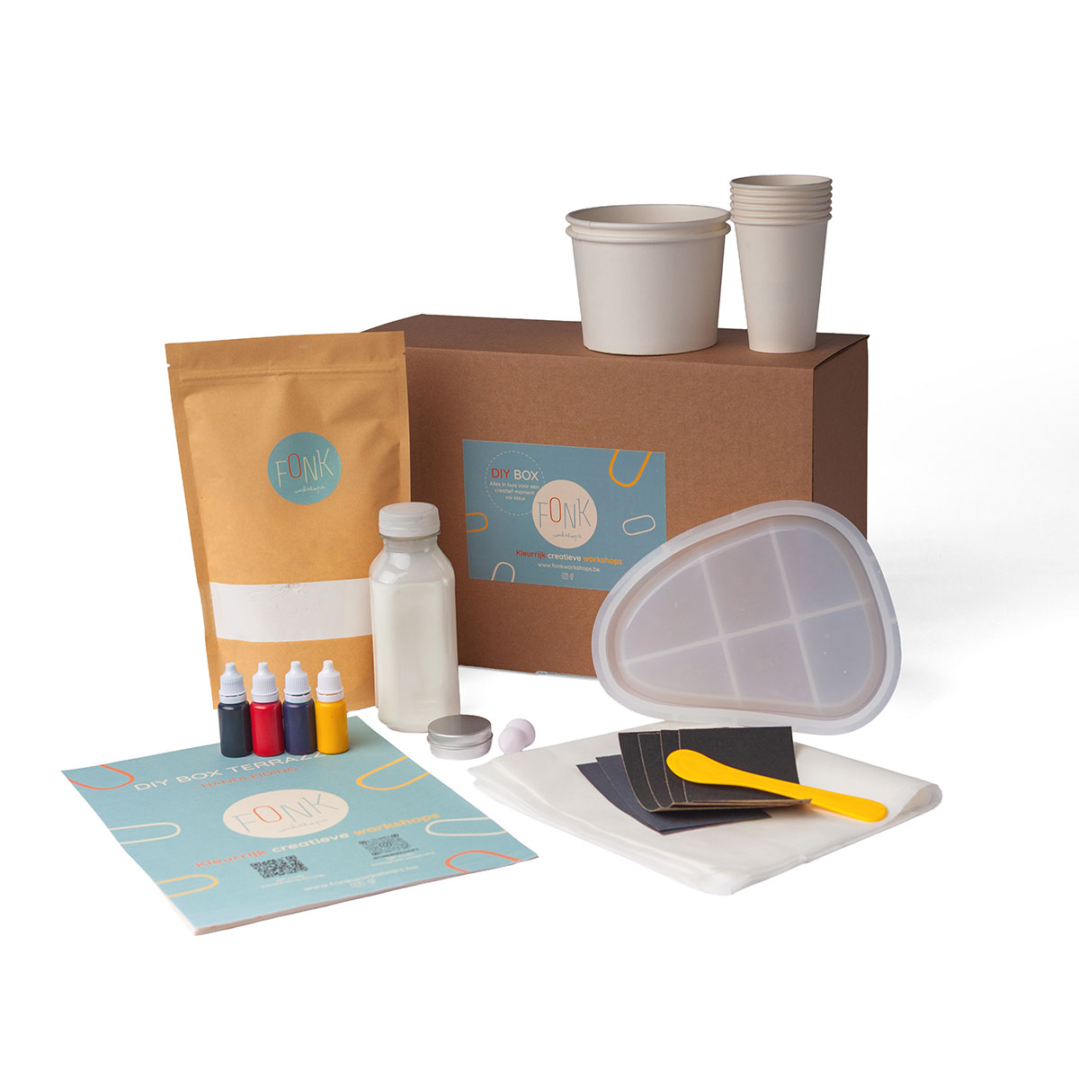 DIY terrazzo box- creatieve box- Fonk Workshops
