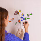 Creatieve workshop glas in lood bloemen boeket Fonk Workshops